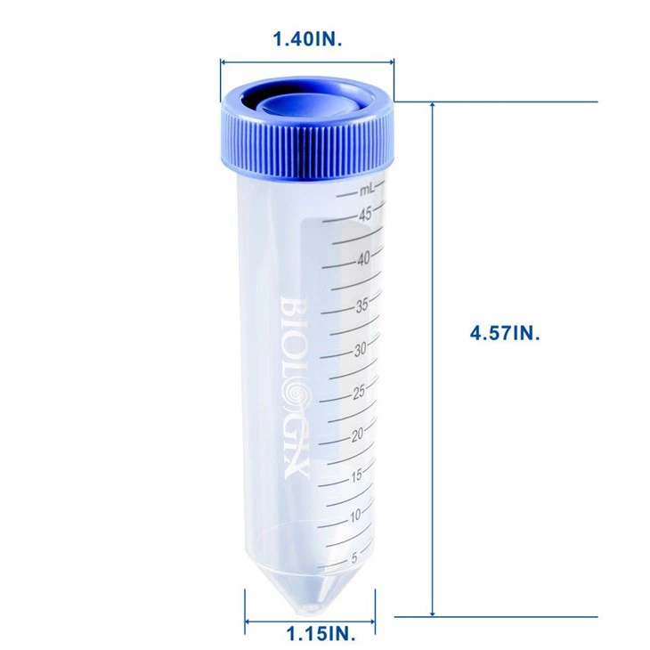 15/50ml Sterile Autocalvable Conical Bottom Centrifuge Tubes
